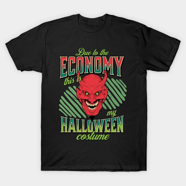 Devil - Halloween economy costume T-Shirt by Backpack-Hiker